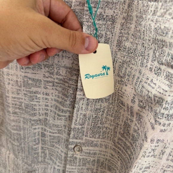 NEW Royaura Hawaiian Shirt Men's Medium - Picture 3 of 7